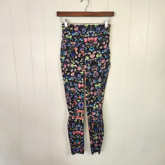 Lululemon Base Pace High-Rise Tight 28" Leggings Nulux Flowerscope Black Size 4 - Picture 5 of 8
